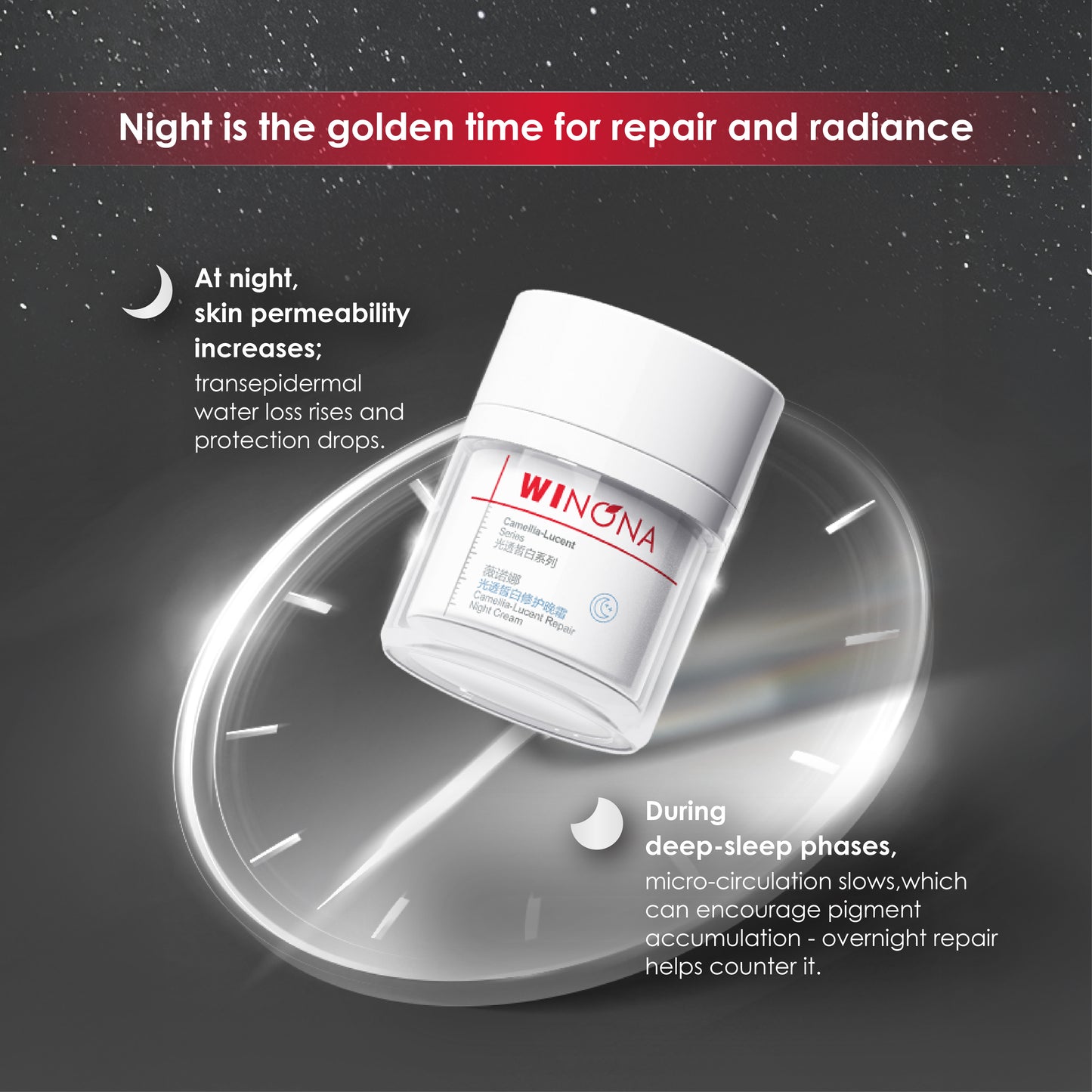 Winona Camellia-Lucent Repair Night Cream 50g