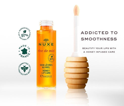 Nuxe Reve De Miel Honey Lip 10ml Omega 3, Omega 6, Vitamin E, Lavender