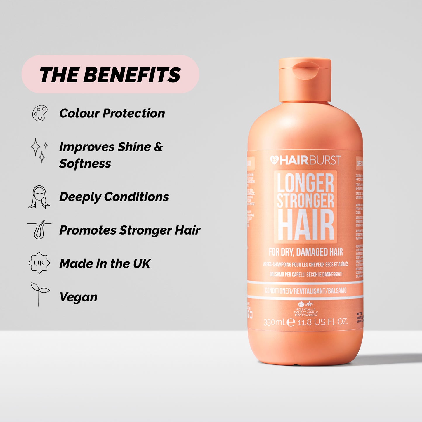 Hairburst Conditioner for Dry and Damaged Hair 350ml