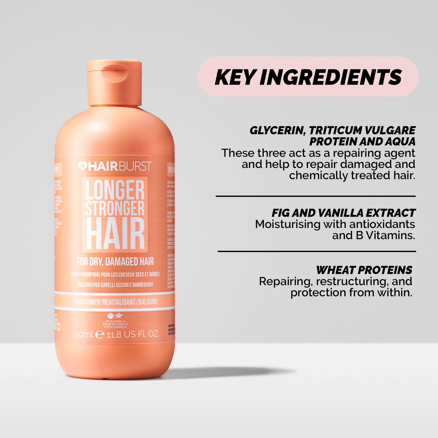 Hairburst Conditioner for Dry and Damaged Hair 350ml