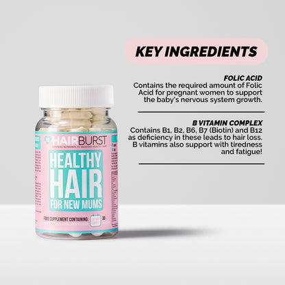 Hairburst NewMums Hair Vitamins (30 capsules- Long Expiry