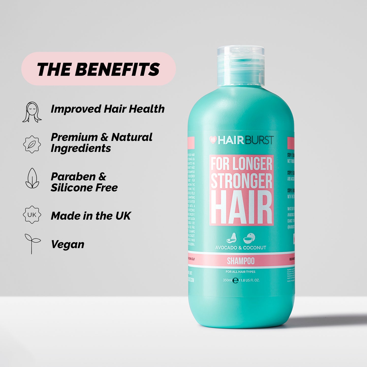 Hairburst Shampoo for Longer, Stronger Hair 350ml